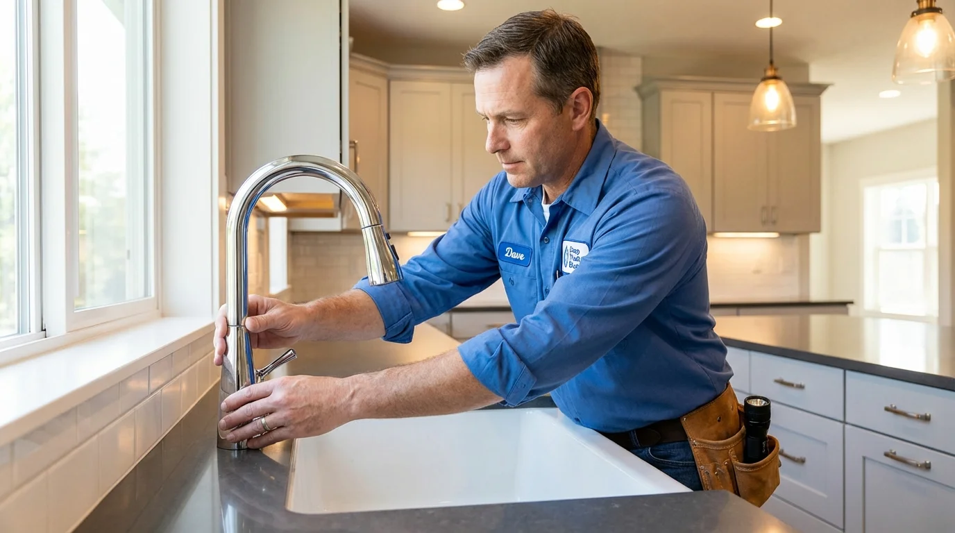 Kitchen faucet installation by Johns Plumbing LLC in Eminence